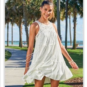 Altar’d State Medium White Harrington Dress